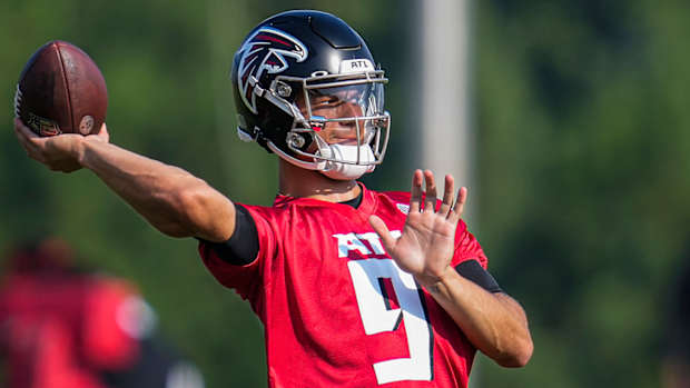 Atlanta Falcons quarterback Desmond Ridder